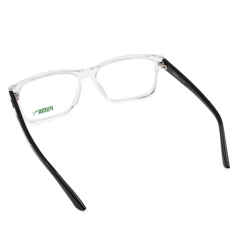 PUMA | 流線力學方框眼鏡 | 拼接透x黑