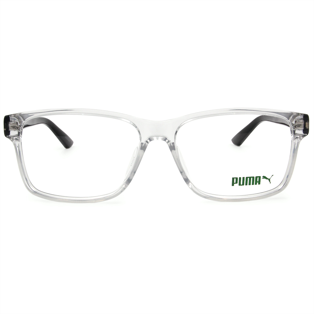 PUMA | 流線力學方框眼鏡 | 拼接透x黑