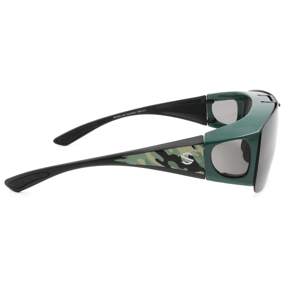 SUPER IDOL | 套鏡 | 上翻式長方框太陽眼鏡 | 迷彩綠