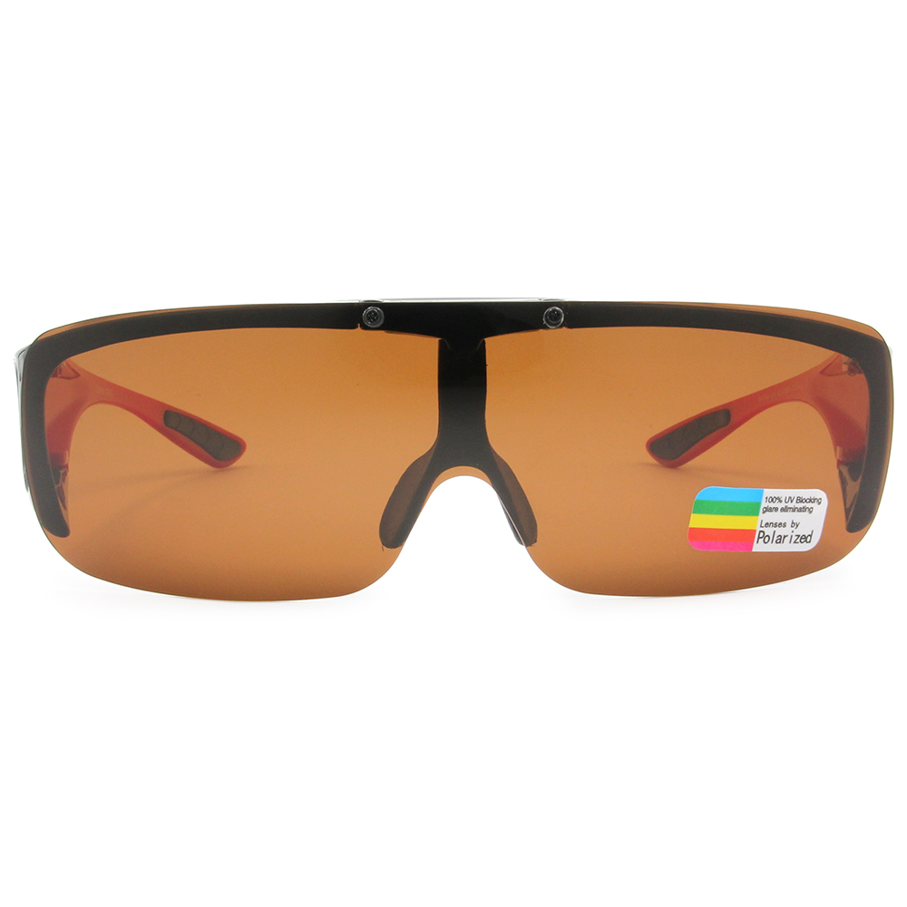 SUPER IDOL | 套鏡 | 上翻式長方框太陽眼鏡 | 熱情黑x紅