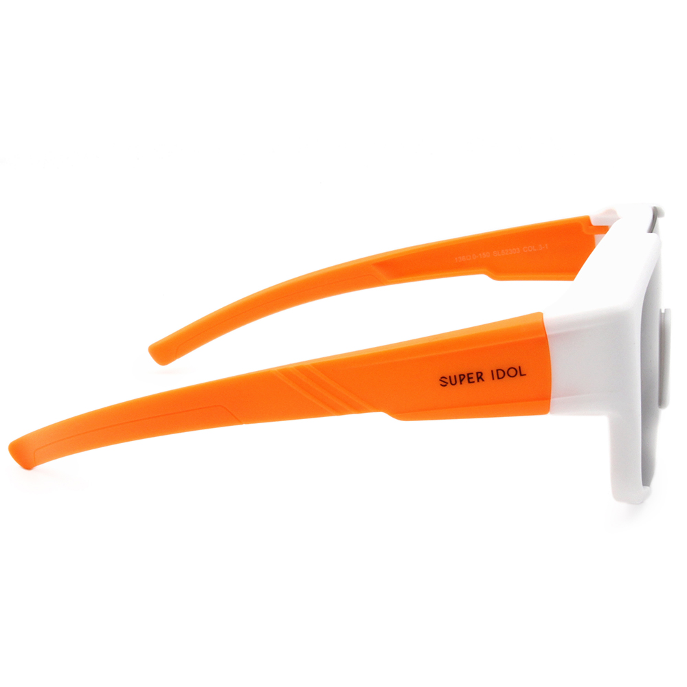 SUPER IDOL | 套鏡 | 熱情洋溢護眼框太陽眼鏡 | 活力白x橘