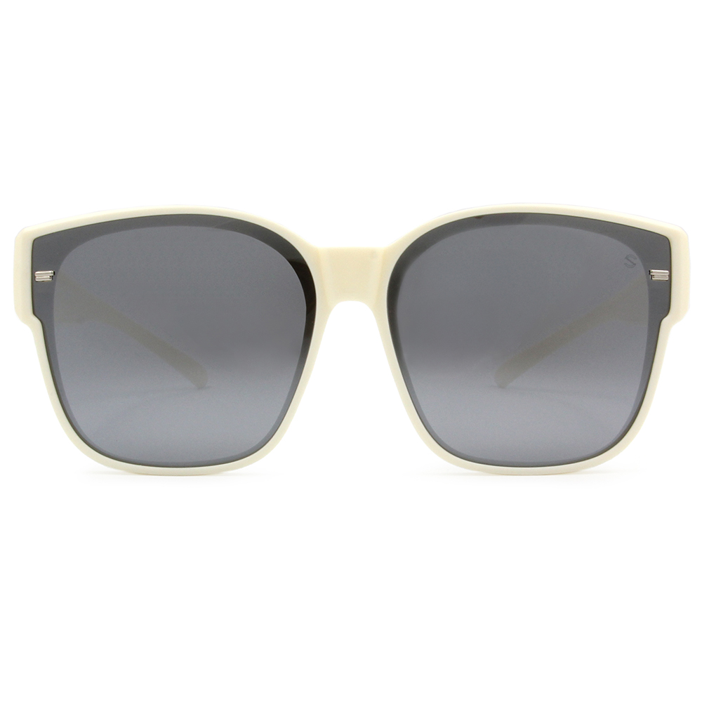 SUPER IDOL | 套鏡 | 領銜主角大方框太陽眼鏡 | 韓系米白