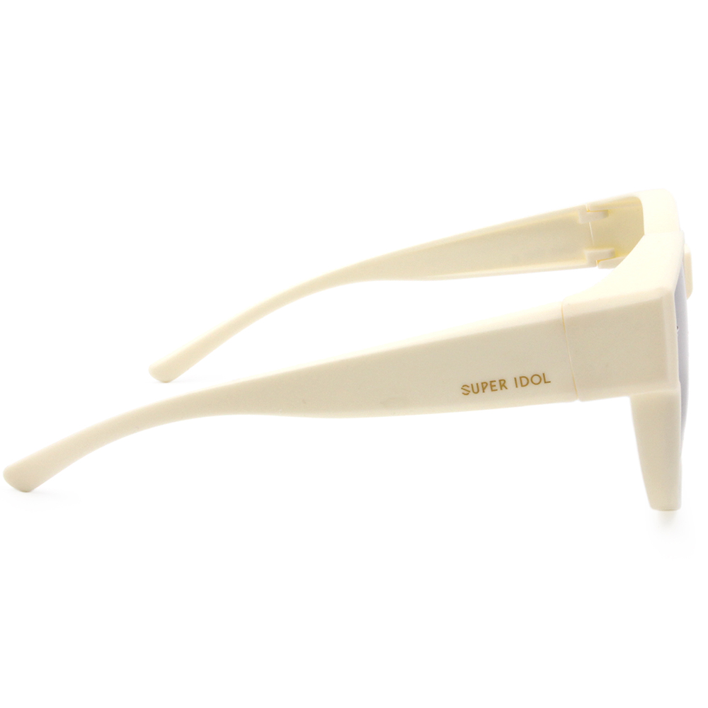 SUPER IDOL | 套鏡 | 領銜主角大方框太陽眼鏡 | 韓系米白