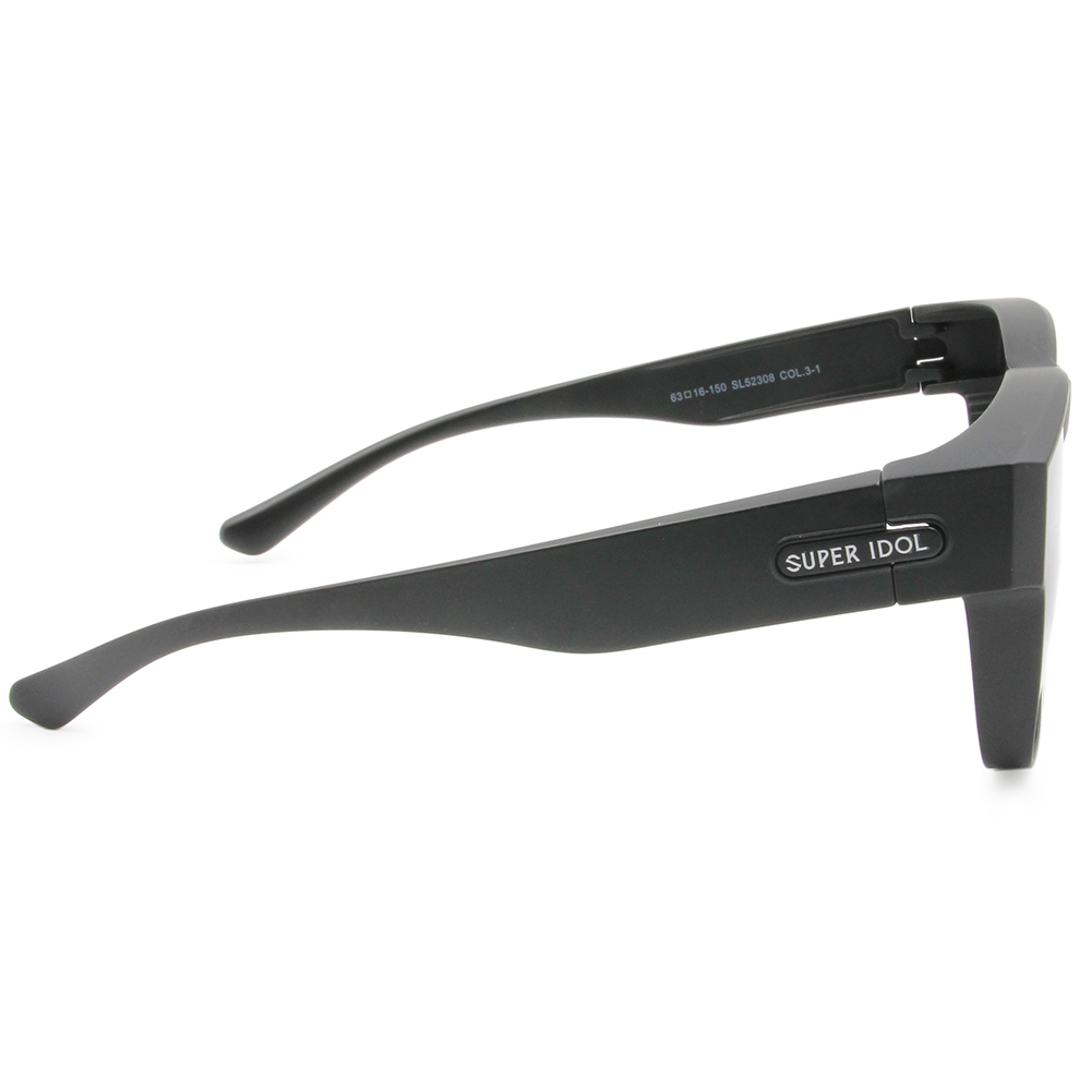 SUPER IDOL | 套鏡 | 極簡美學長方框太陽眼鏡 | 時代黑