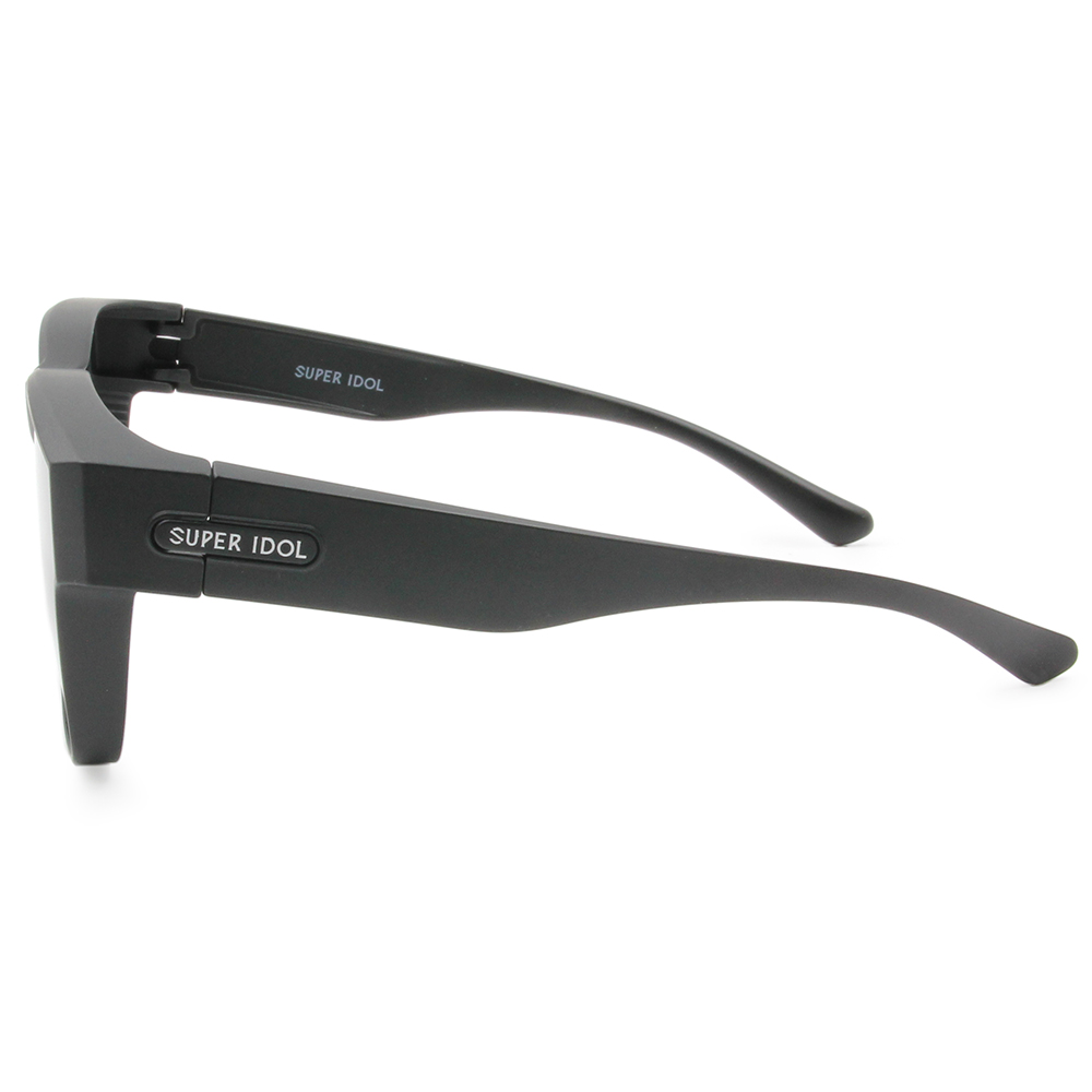 SUPER IDOL | 套鏡 | 極簡美學長方框太陽眼鏡 | 時代黑