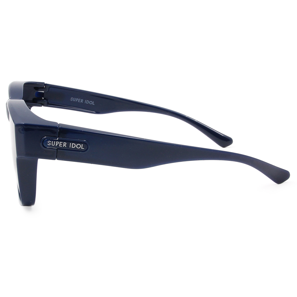 SUPER IDOL | 套鏡 | 極簡美學長方框太陽眼鏡 | 愛麗絲藍