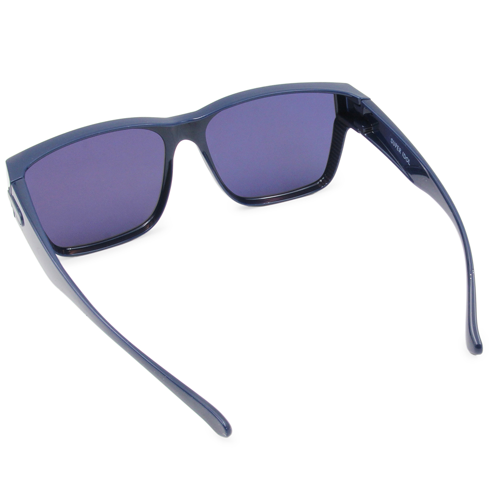 SUPER IDOL | 套鏡 | 極簡美學長方框太陽眼鏡 | 愛麗絲藍