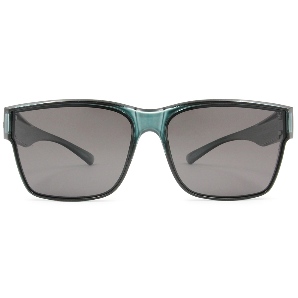 SUPER IDOL | 套鏡 | 極簡美學長方框太陽眼鏡 | 黑藍靛