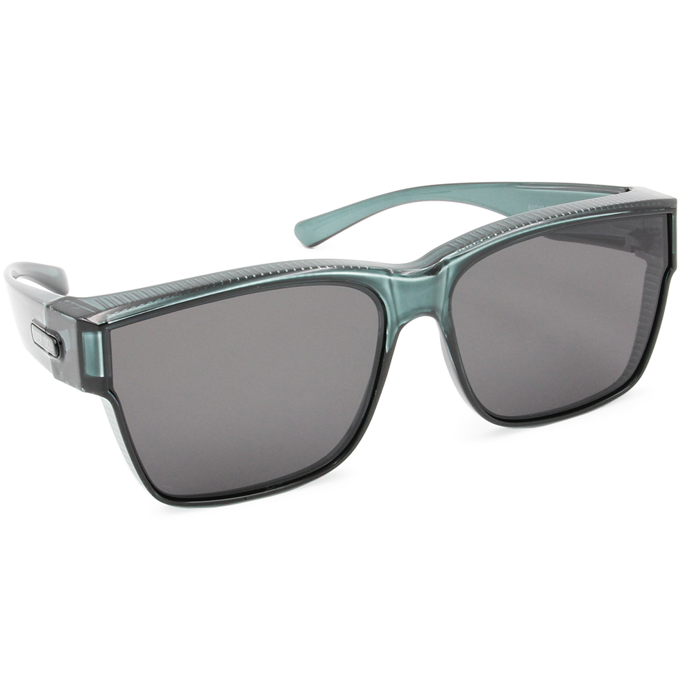 SUPER IDOL | 套鏡 | 極簡美學長方框太陽眼鏡 | 黑藍靛