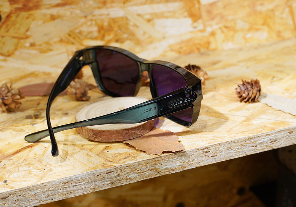 SUPER IDOL | 套鏡 | 極簡美學長方框太陽眼鏡 | 黑藍靛