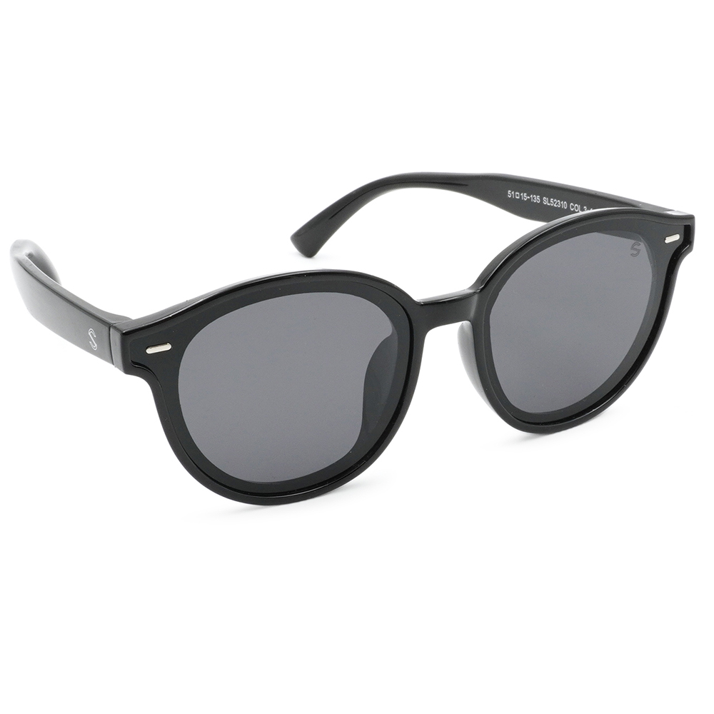 SUPER IDOL | 兒童款‧童趣樂園多邊框太陽眼鏡 | 酷寶黑