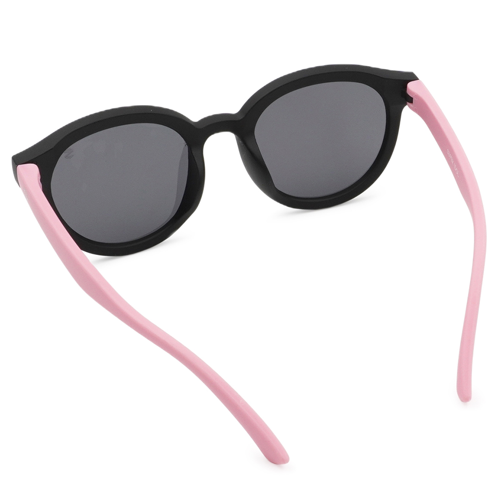 SUPER IDOL | 兒童款‧童趣樂園多邊框太陽眼鏡 | 甜酷粉黑