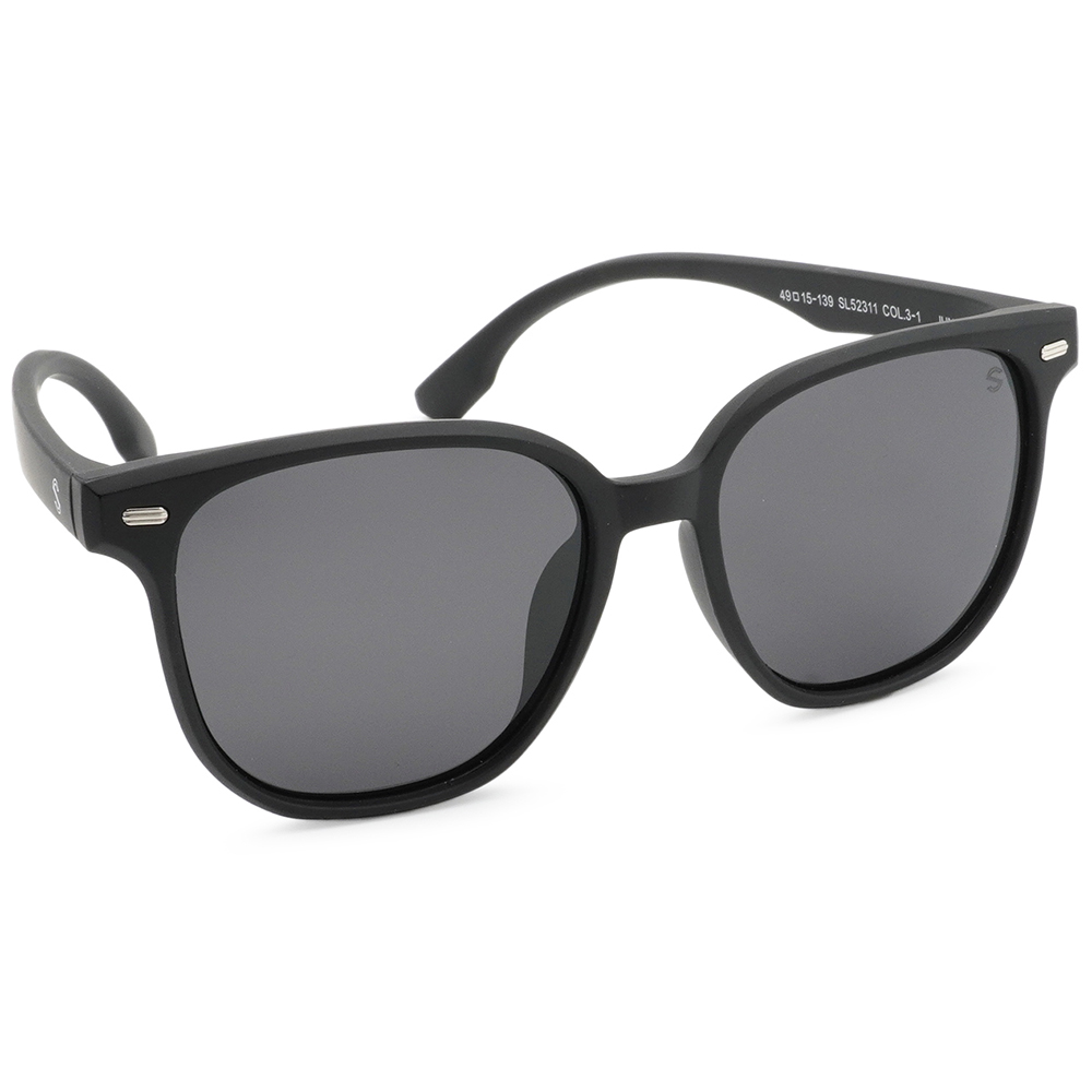 SUPER IDOL | 兒童款‧夢幻泡泡多邊框太陽眼鏡 | 帥氣黑