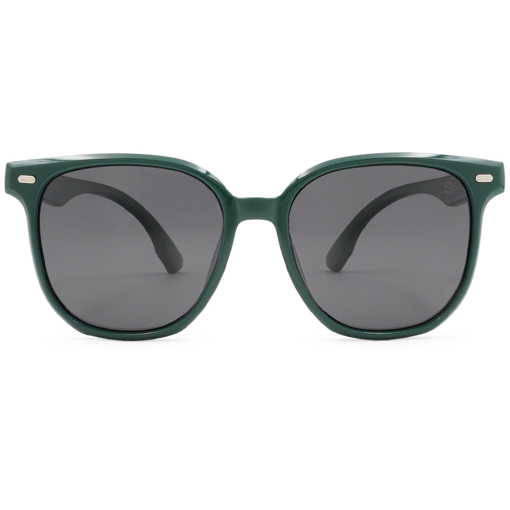 SUPER IDOL | 兒童款‧夢幻泡泡多邊框太陽眼鏡 | 活潑綠