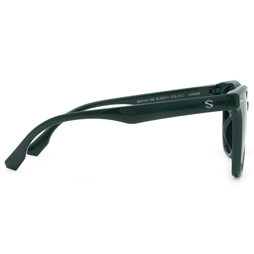 SUPER IDOL | 兒童款‧夢幻泡泡多邊框太陽眼鏡 | 活潑綠