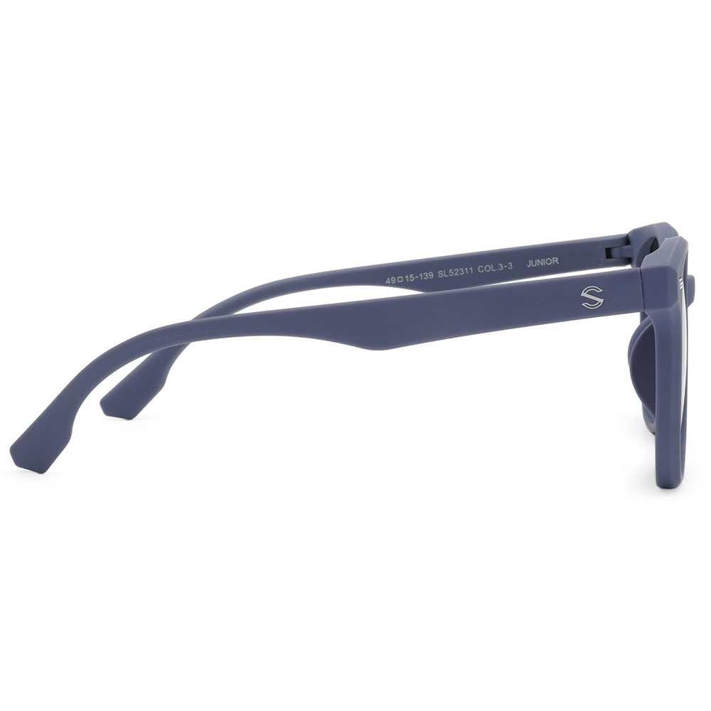 SUPER IDOL | 兒童款‧夢幻泡泡多邊框太陽眼鏡 | 莫蘭迪藍