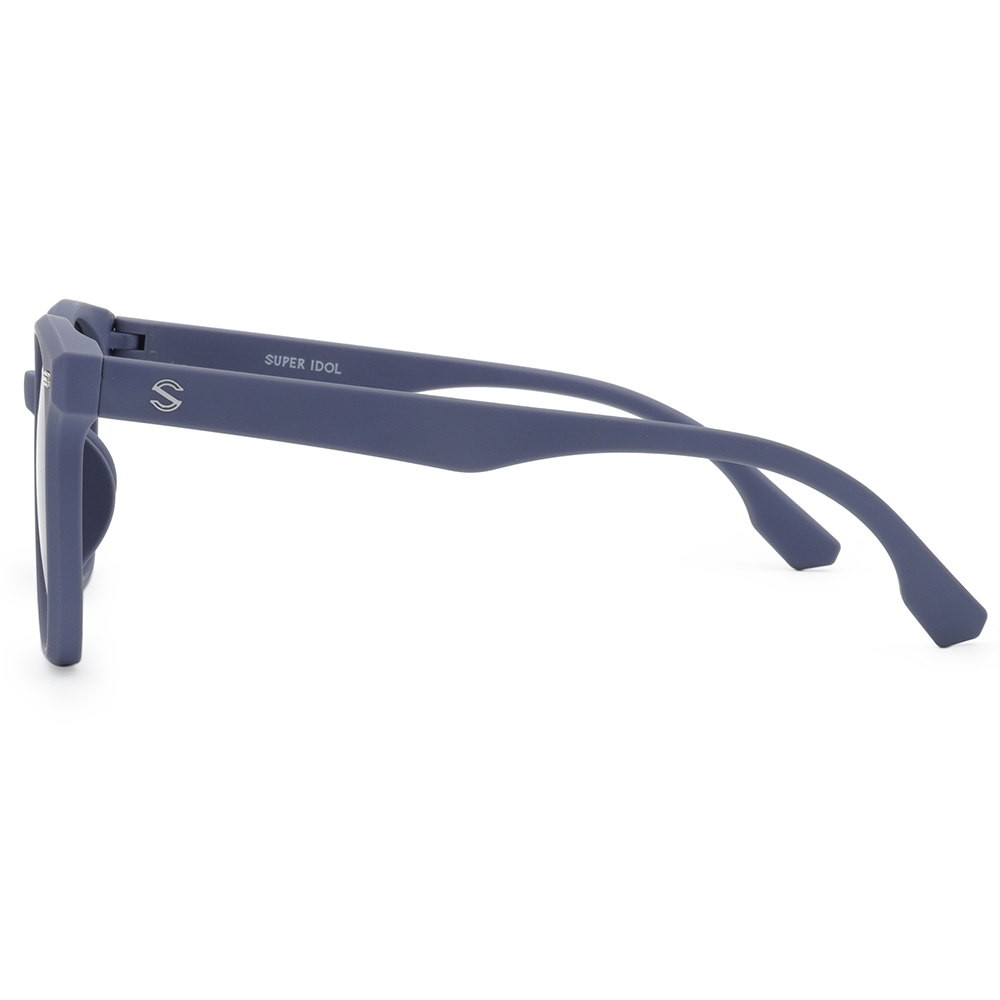 SUPER IDOL | 兒童款‧夢幻泡泡多邊框太陽眼鏡 | 莫蘭迪藍