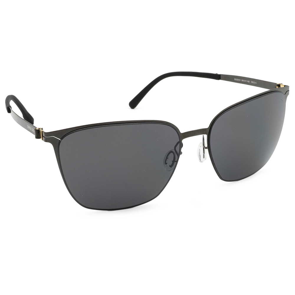 SUPER IDOL | 風度翩翩長方框太陽眼鏡 | 紳士黑