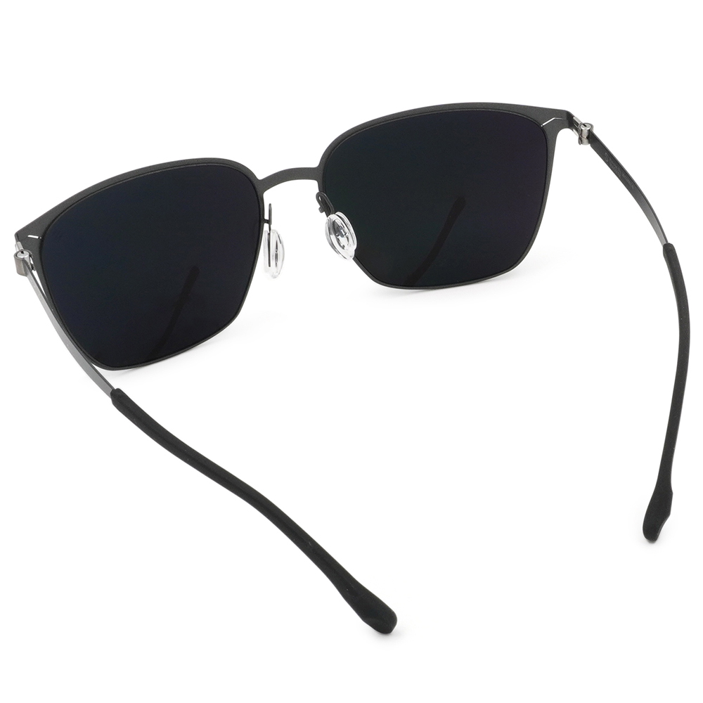 SUPER IDOL | 風度翩翩長方框太陽眼鏡 | 磨砂黑