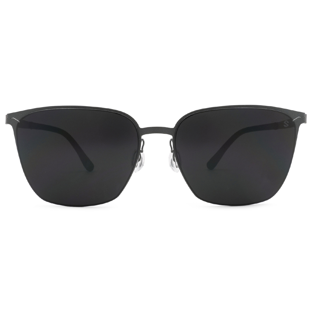 SUPER IDOL | 風度翩翩長方框太陽眼鏡 | 磨砂黑