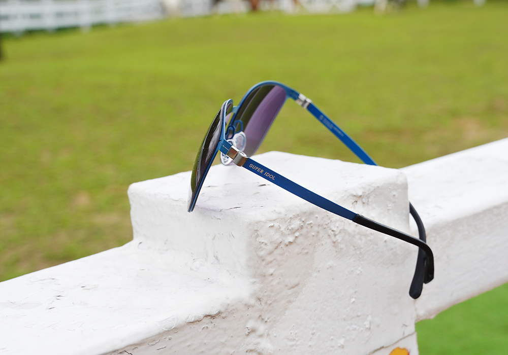 SUPER IDOL | 風度翩翩長方框太陽眼鏡 | 孔雀綠