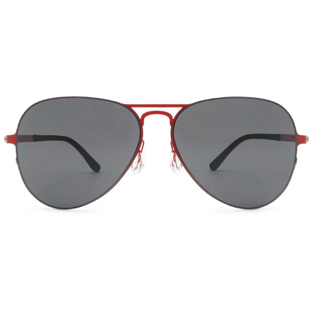 SUPER IDOL | 雙槓風格飛行框太陽眼鏡 | 黑紅拼接