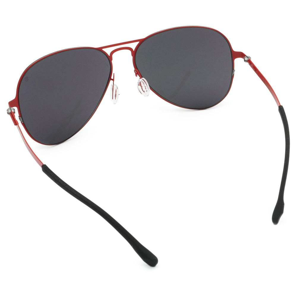 SUPER IDOL | 雙槓風格飛行框太陽眼鏡 | 黑紅拼接