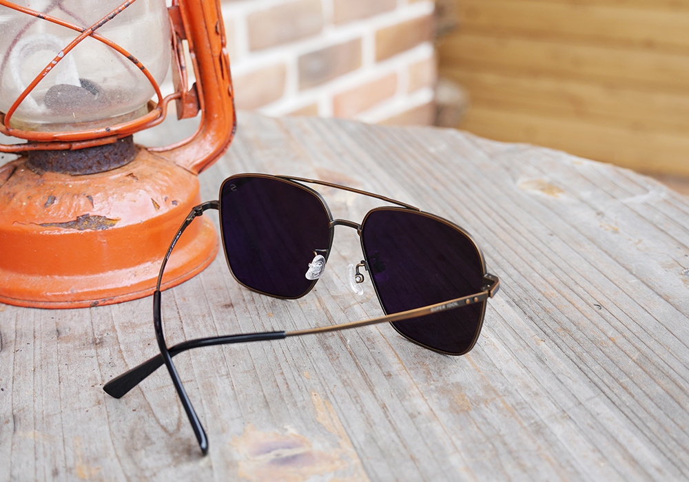 SUPER IDOL | 美式雙槓飛行框太陽眼鏡 | 復古黑金