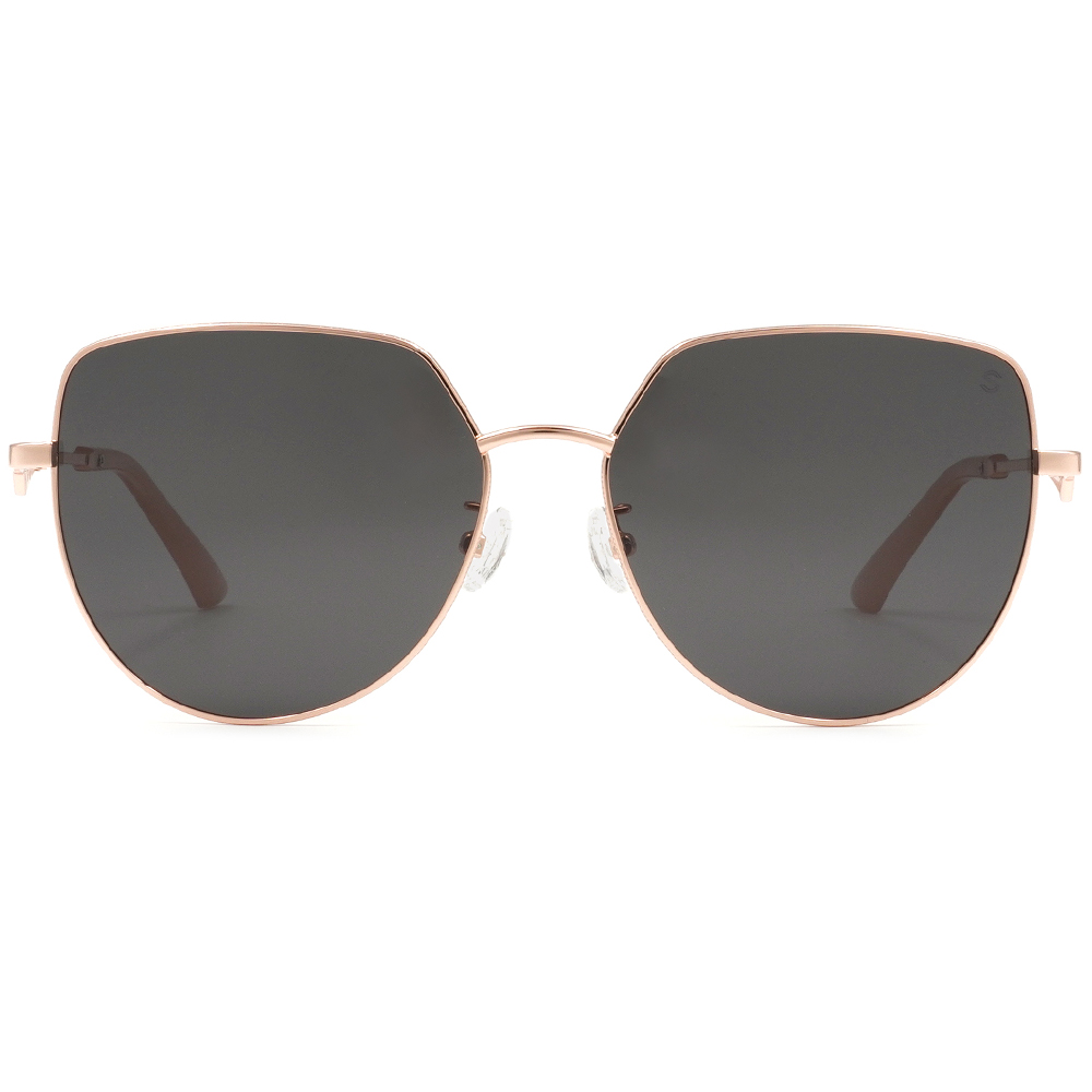 SUPER IDOL | 都市品味多邊框太陽眼鏡 | 櫻花粉