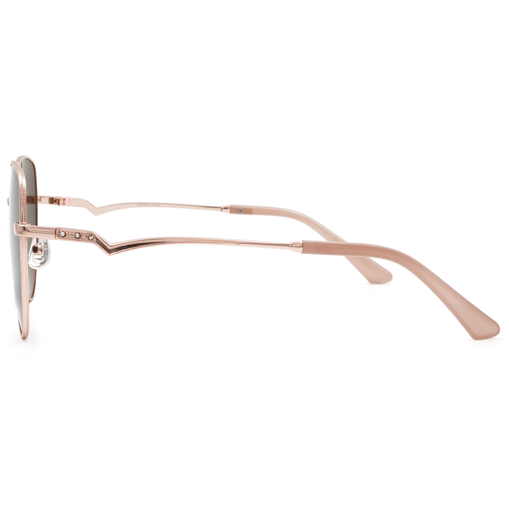 SUPER IDOL | 都市品味多邊框太陽眼鏡 | 櫻花粉