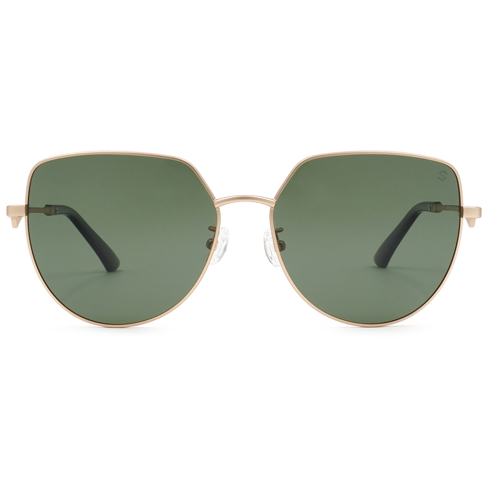 SUPER IDOL | 都市品味多邊框太陽眼鏡 | 典雅金