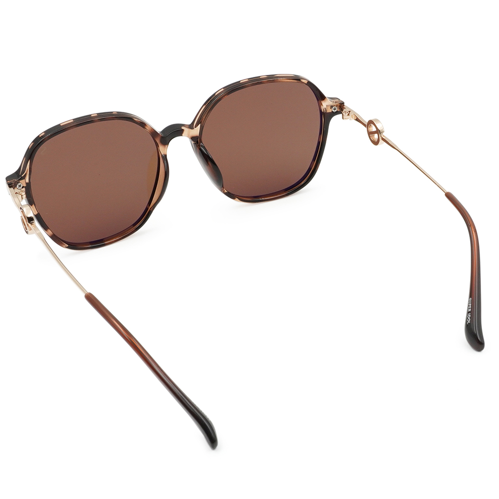 SUPER IDOL | 勢如流星方框太陽眼鏡 | 復古豹紋