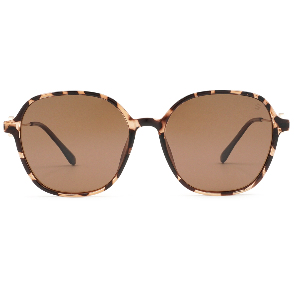 SUPER IDOL | 勢如流星方框太陽眼鏡 | 復古豹紋