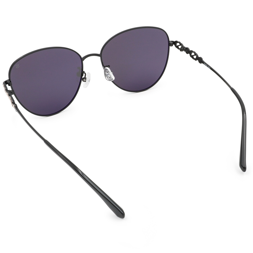 SUPER IDOL | 鍊條logo多邊框太陽眼鏡 | 黑醋栗