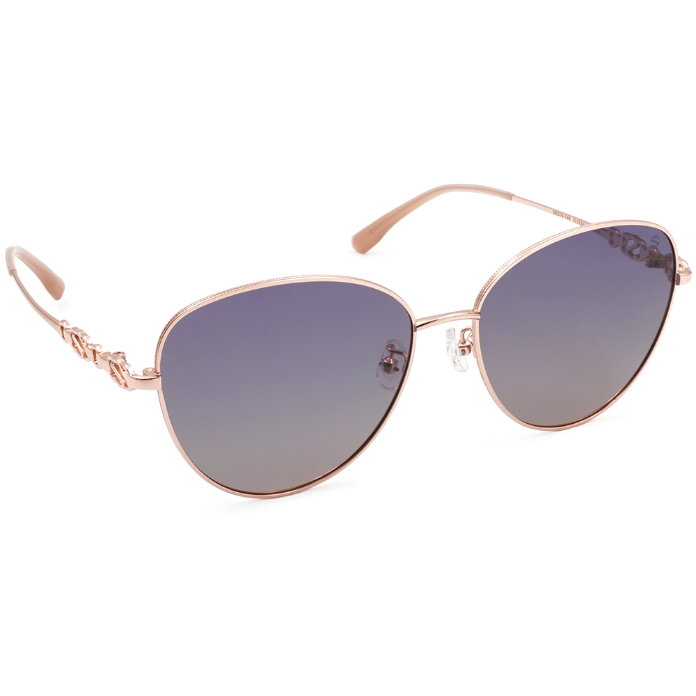 SUPER IDOL | 鍊條logo多邊框太陽眼鏡 | 櫻花粉