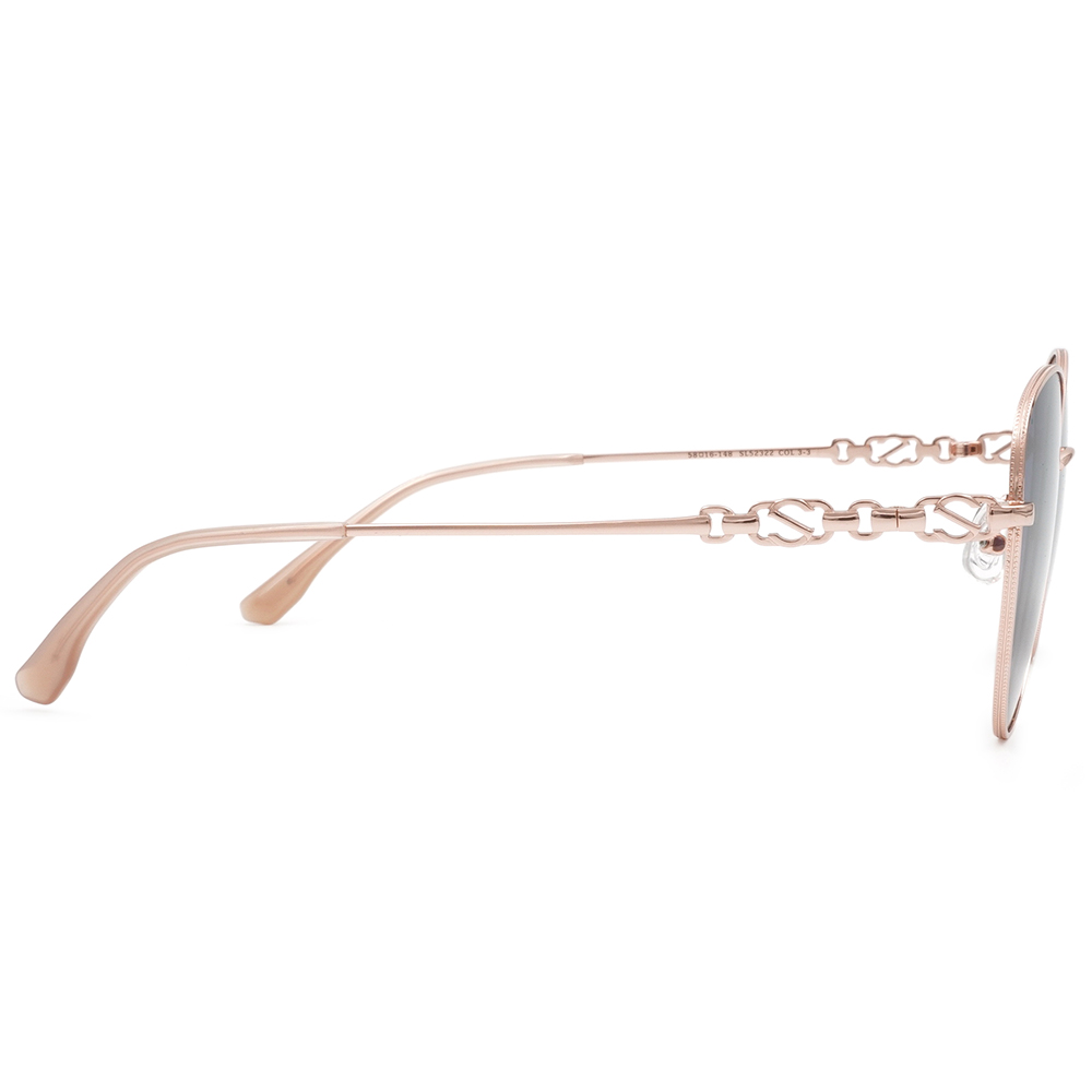 SUPER IDOL | 鍊條logo多邊框太陽眼鏡 | 櫻花粉