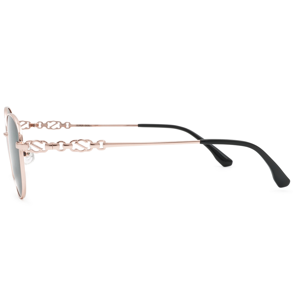 SUPER IDOL | 心動旋律橢圓框太陽眼鏡 | 金旋綠韻