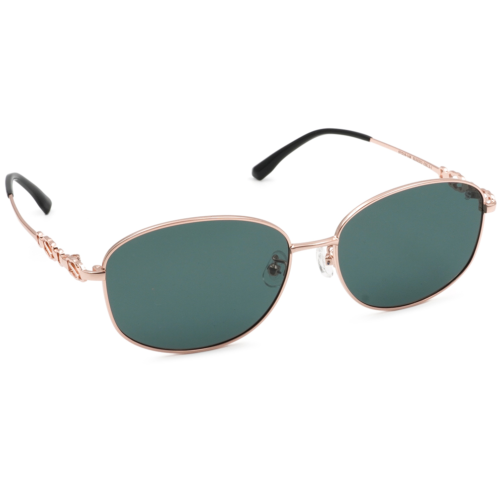 SUPER IDOL | 心動旋律橢圓框太陽眼鏡 | 金旋綠韻