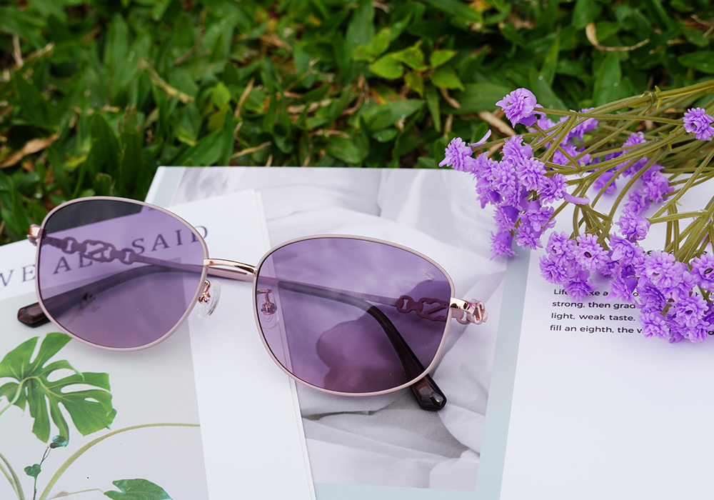 SUPER IDOL | 心動旋律橢圓框太陽眼鏡 | 心儀紫