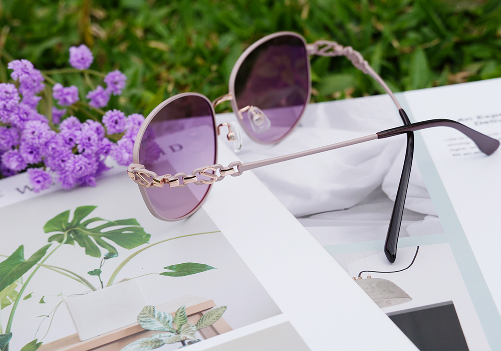 SUPER IDOL | 心動旋律橢圓框太陽眼鏡 | 心儀紫