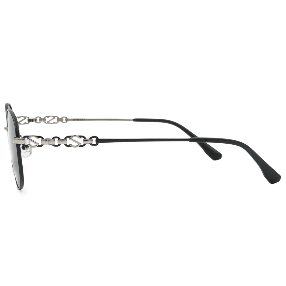 SUPER IDOL | 心動旋律橢圓框太陽眼鏡 | 簡單灰