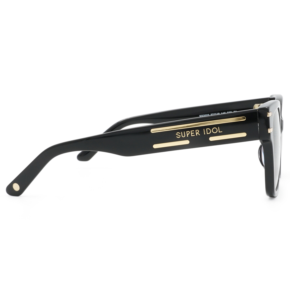 SUPER IDOL | 活力元氣長方框太陽眼鏡 | 亮眼黑