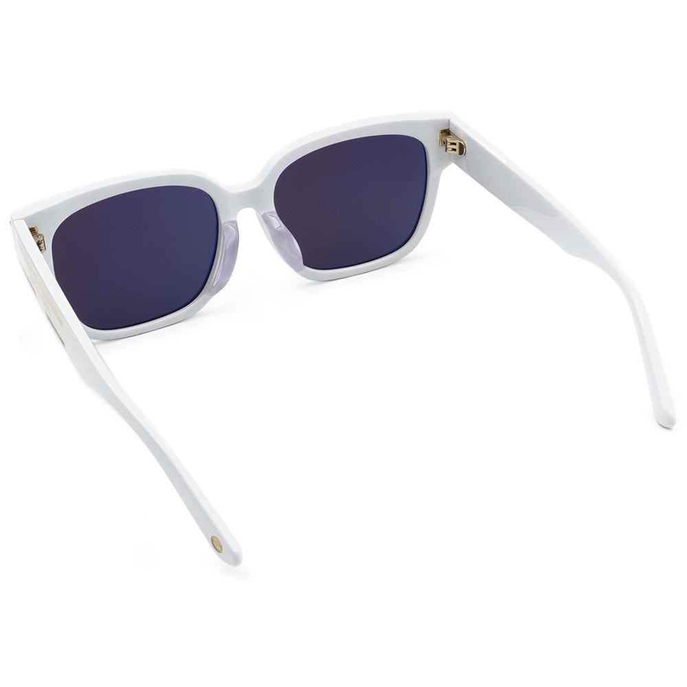 SUPER IDOL | 活力元氣長方框太陽眼鏡 | 時尚白