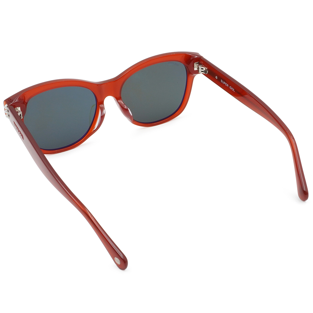 SUPER IDOL | 小香風珍珠多邊框太陽眼鏡 |  珊瑚紅