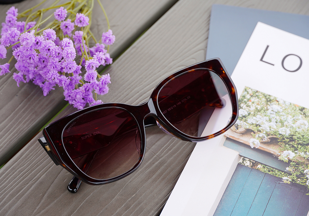SUPER IDOL | 海邊度假大方框太陽眼鏡 | 豹紋印