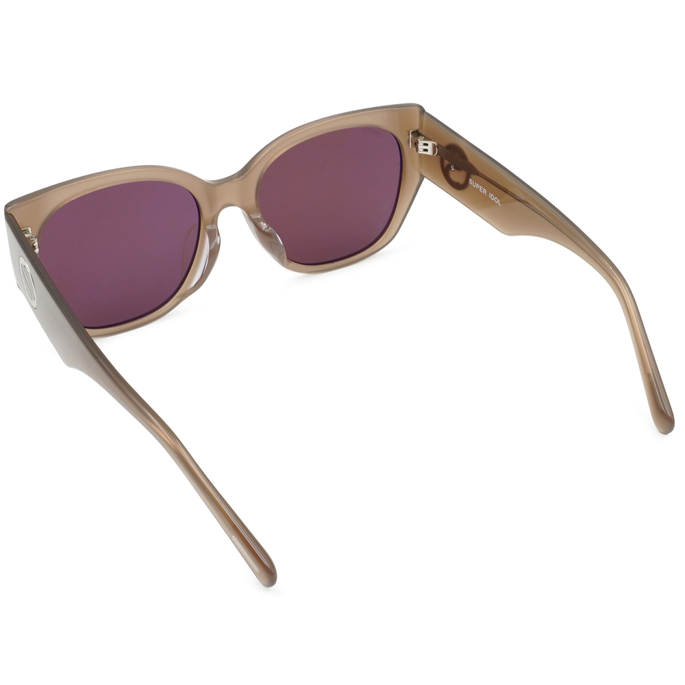 SUPER IDOL | 海邊度假大方框太陽眼鏡 | 可可棕