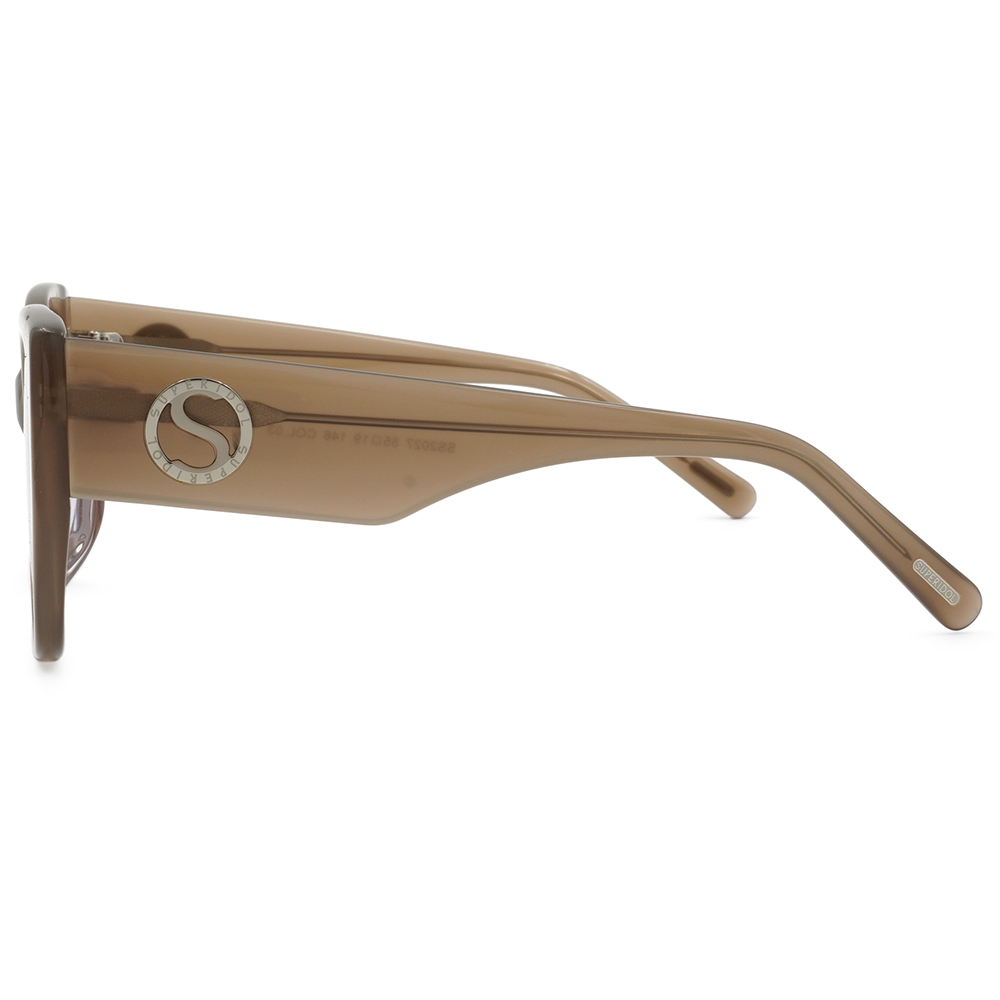 SUPER IDOL | 海邊度假大方框太陽眼鏡 | 可可棕