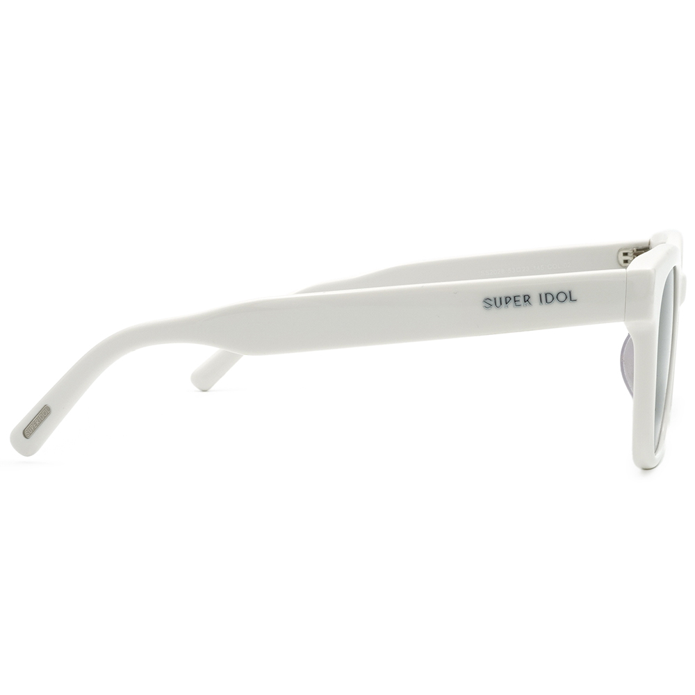 SUPER IDOL | 愜意節奏方框太陽眼鏡 | 香草白