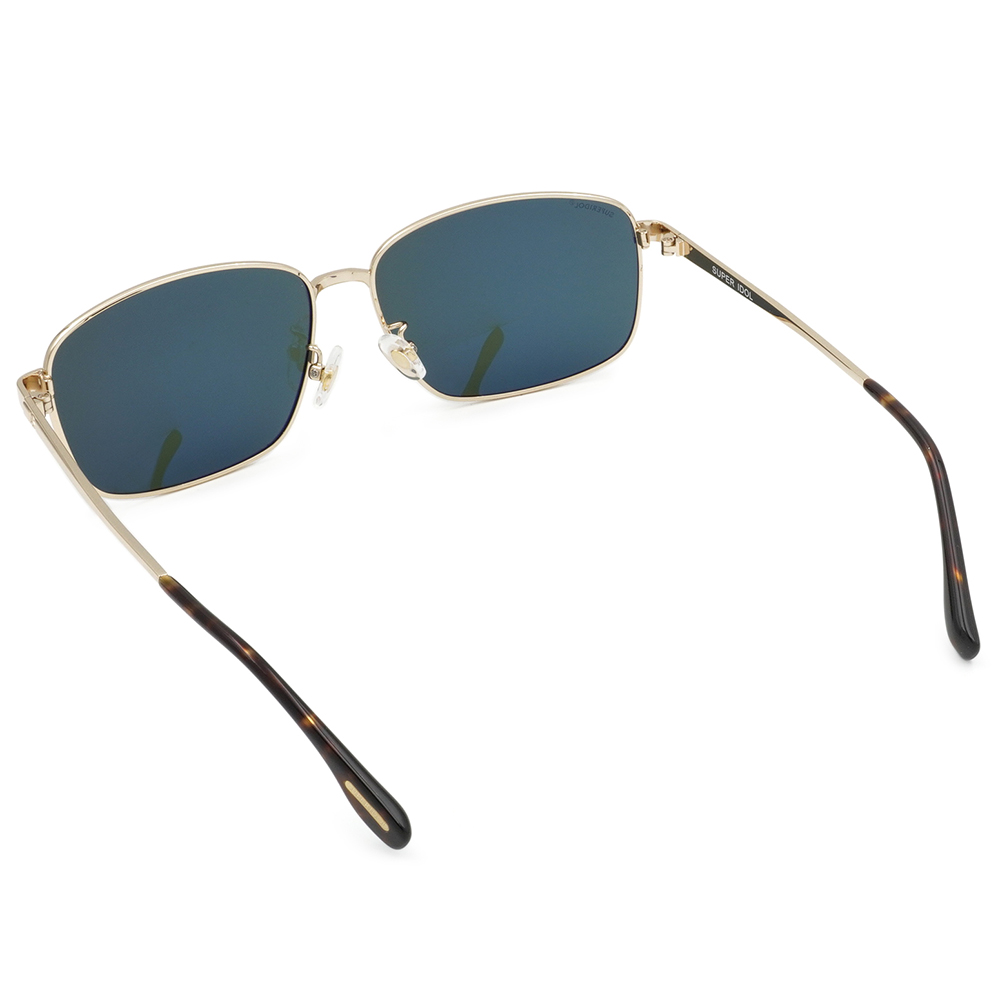 SUPER IDOL | 黑夜暗號長方框太陽眼鏡 | 琥珀金