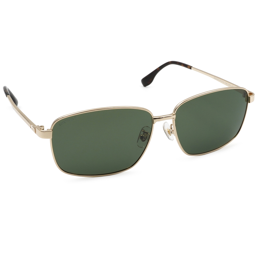 SUPER IDOL | 黑夜暗號長方框太陽眼鏡 | 琥珀金